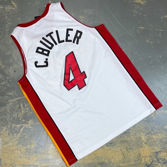 Nike Caron Butler Miami Heat Swingman Jersey Large Vintage Stitched White Hot - Picture 2 of 11